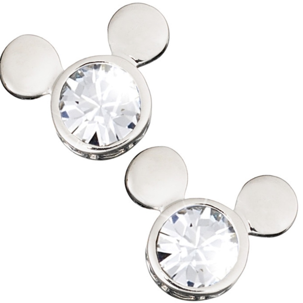 Disney Parks Arriba Bros. Rhodium Mickey Icon Earrings - Picture 5 of 7